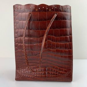 Vrai 23 crocodile leather gift bag purse novelty
